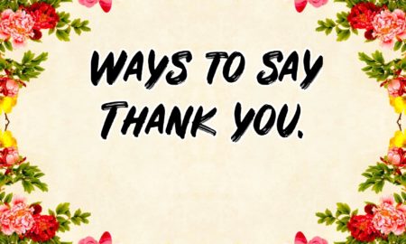 ways to say thank you