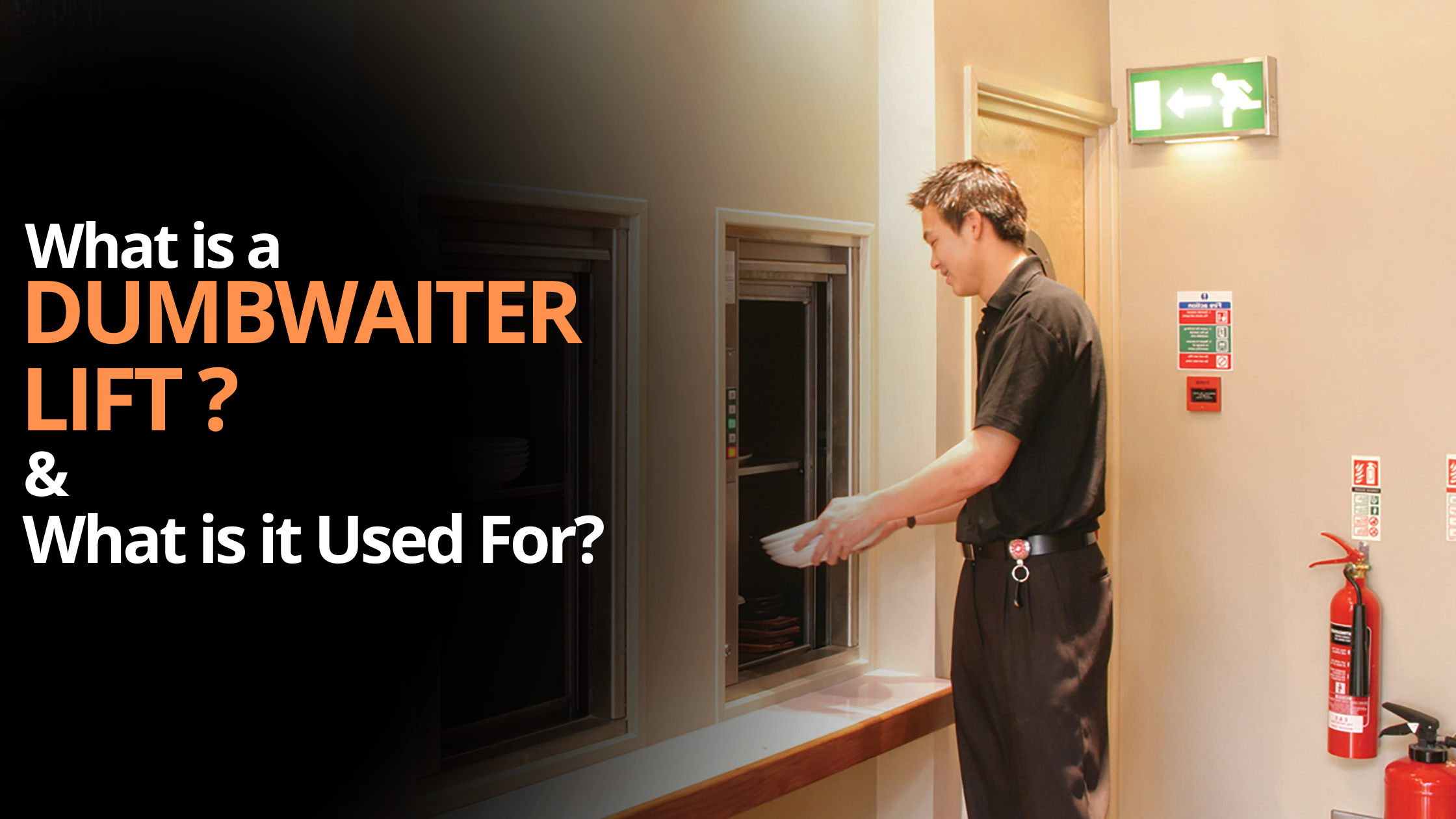 What are dumbwaiter lifts and how do they work?
